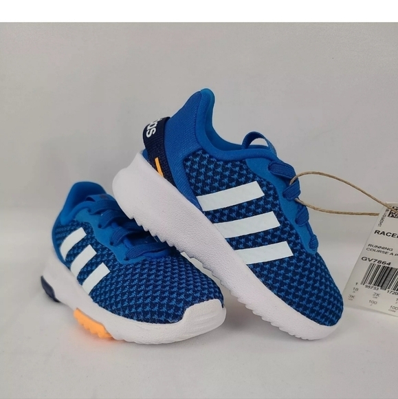 Adidas Racer TR 2.01 BOYS Shoes-Course A Pied- SIZE 3K - BLUE -NEW w/TAG & BOX! - Picture 1 of 8